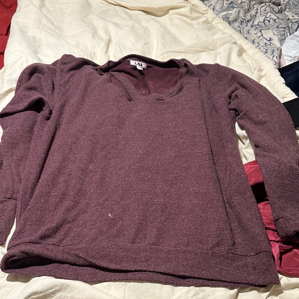 LNA Deep Purple Long Sleeve Top